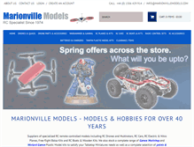 Tablet Screenshot of marionvillemodels.com